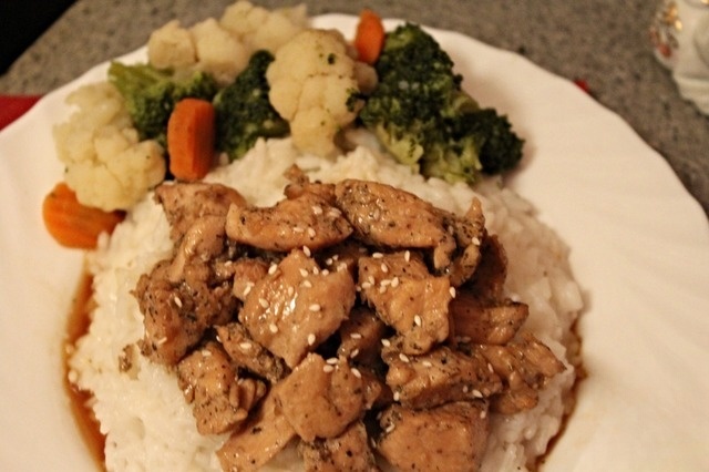 Курица в соевом соусе с медом