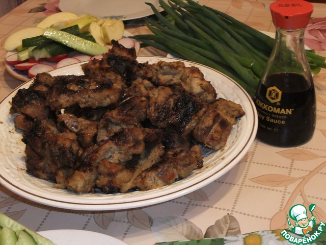 Kebab in a quick marinade