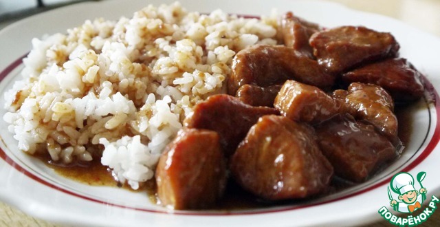 Pork in soy sauce