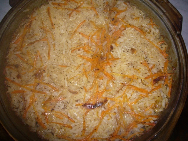 Курица с рисом в духовке