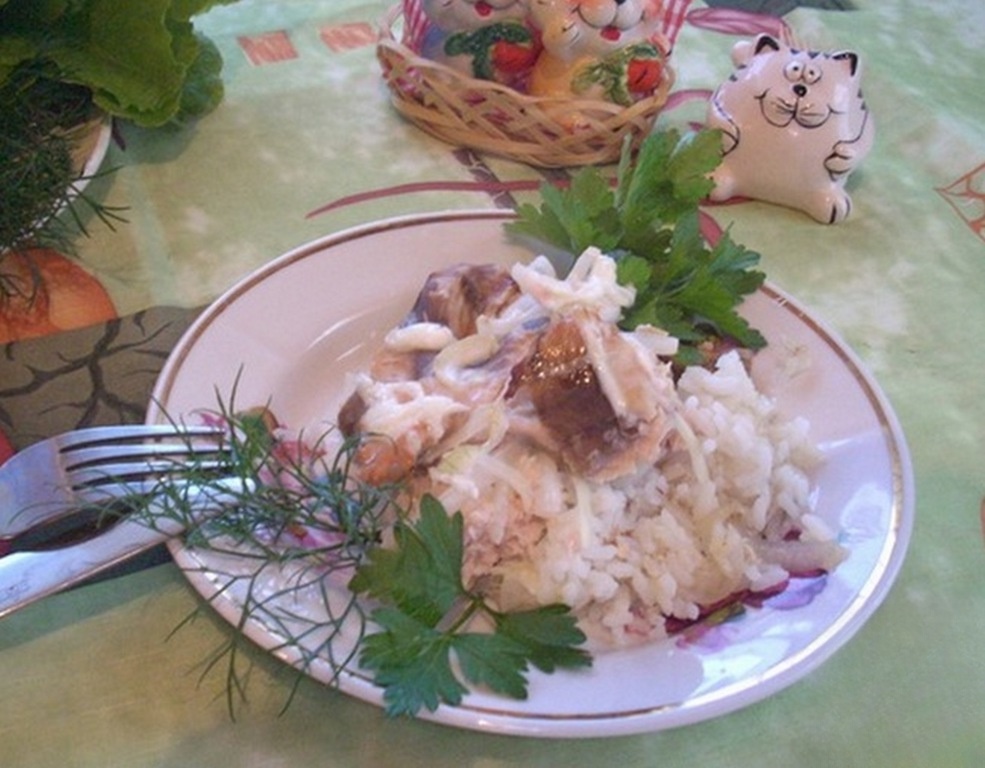 Rice casserole with fish