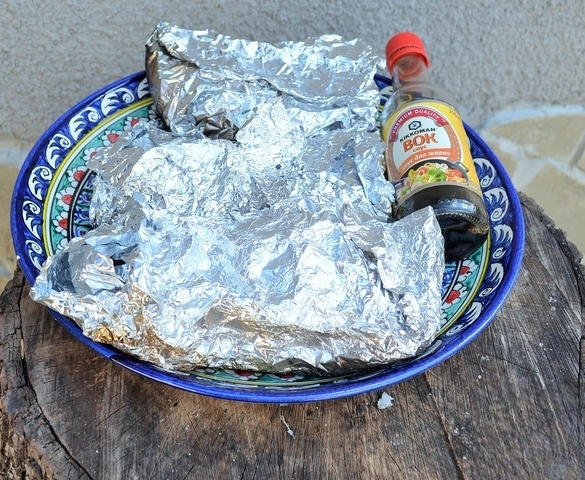Haddock in foil 