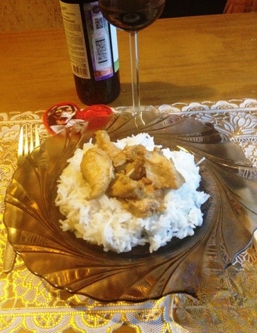 Курица с цитрусовым соусом карри