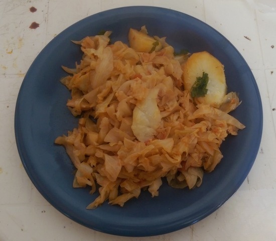 Spicy stewed cabbage 