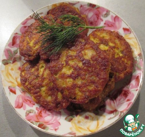 Pancakes from salmon ROE