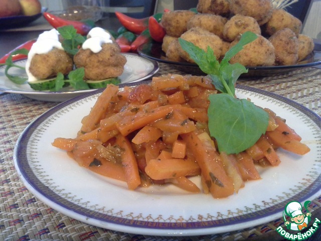 Spicy carrot side dish