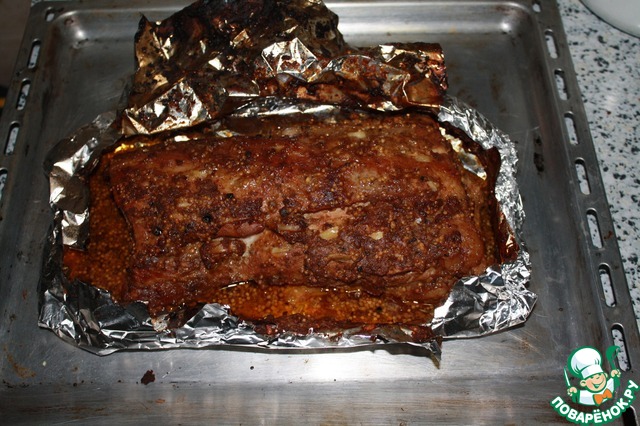 The meat in the marinade barberry