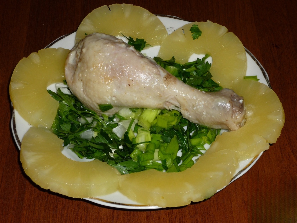 Курица с ананасовым соком