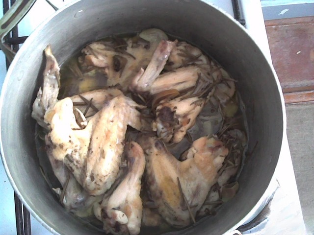 Курица с чесноком