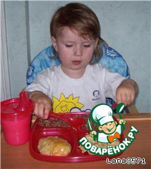 Котлетки из куриной грудки с овощами