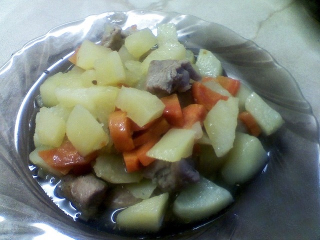 Roast Turkey with vegetables in a pot