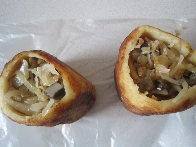 Stuffed potato cylinders