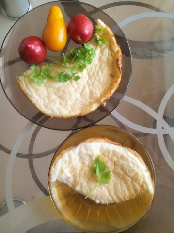 Classic French omelet-souffle