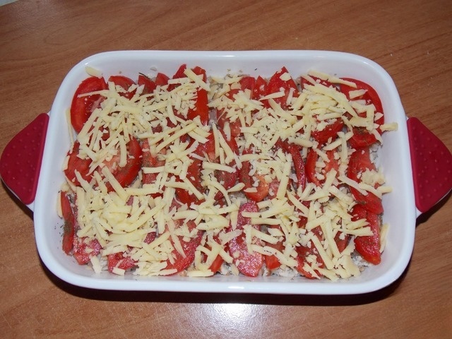 Casserole of sweet potatoes with buckwheat