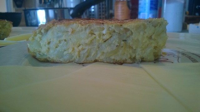 Omelette with potatoes Spanish 