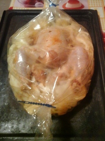 Запеченная курица с картофелем