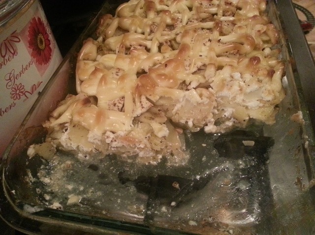 Potatoes with cheese