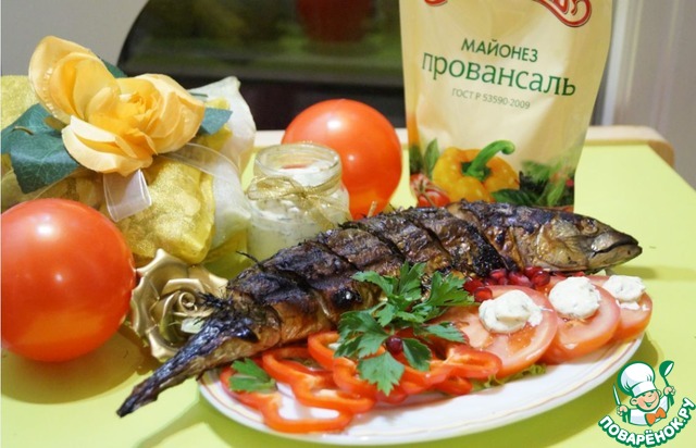 Grilled mackerel with White sauce