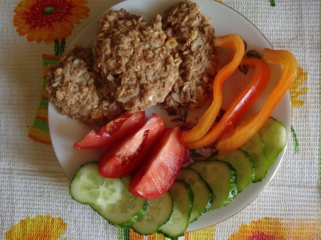 Oat cutlets without frying