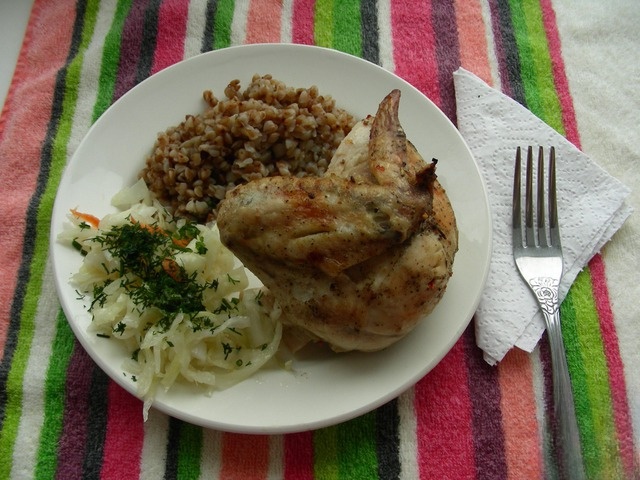 Цыплёнок запеченный (вариант табака)