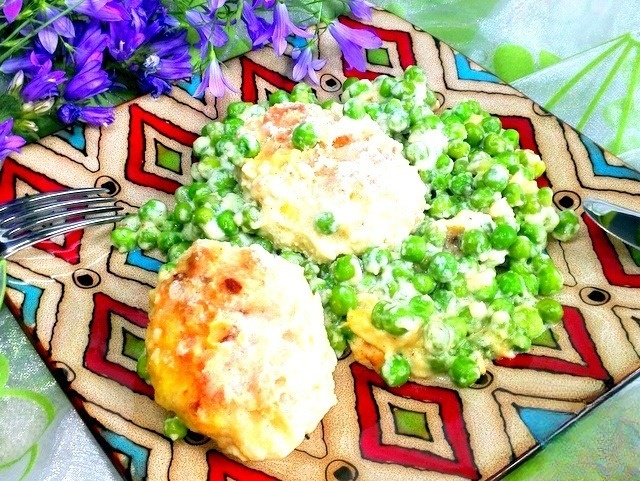 Котлеты куриные с картофелем и рисом