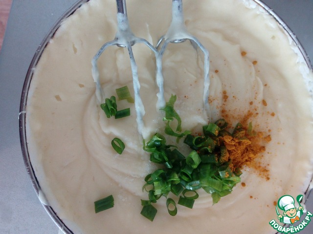 Картофельное пюре с яйцом