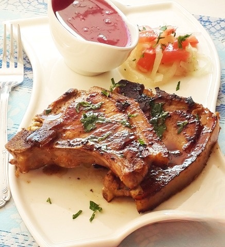 Свинина-гриль с благородной горчинкой