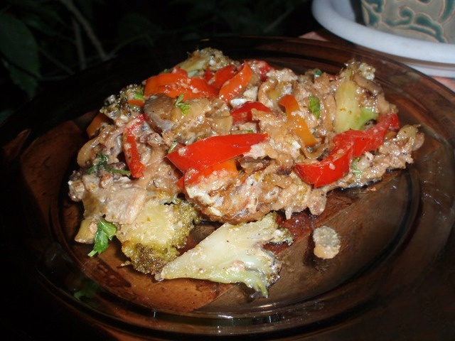 Vegetables with fried