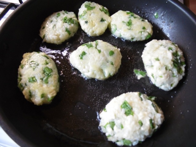 Cutlets cauliflower with rice