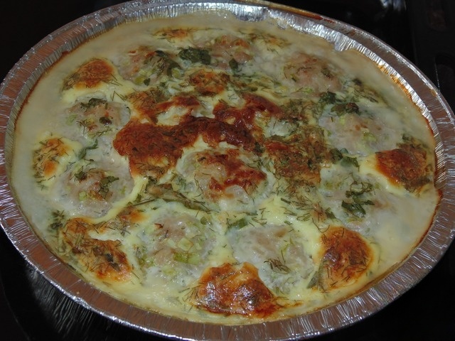 Рисовая запеканка с капустными шариками