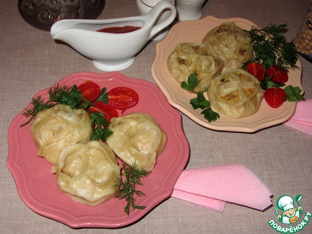 Dumplings with chickpeas and sauerkraut