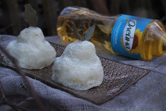 Pears mashed potato with filling