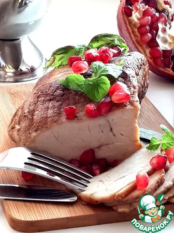 Pomegranate-garlic pork for the holiday