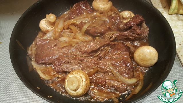 Beef in sesame-soy sauce