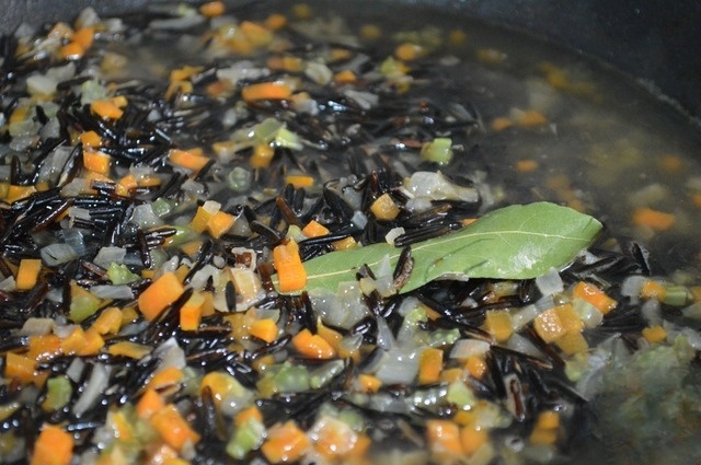 Braised wild rice from Julia child