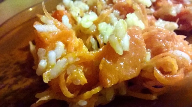 Pumpkin with rice 