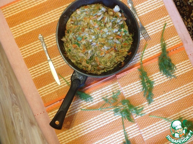 Pork with vegetables in a creamy sauce