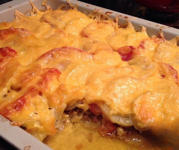 Casserole with zucchini