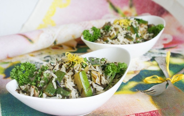 Wild rice as a simple side dish