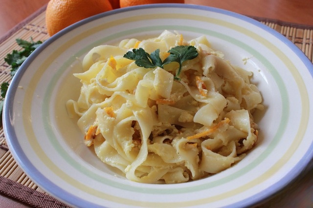 Оранжевые тальятелле