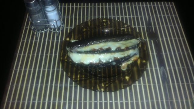 Eggplant with mozzarella
