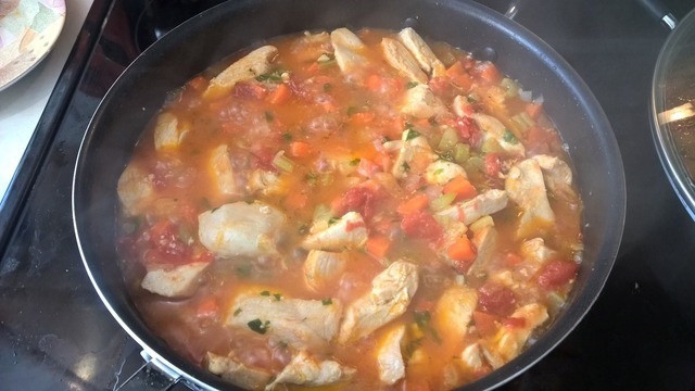 Chicken roast with gremolata Milanese