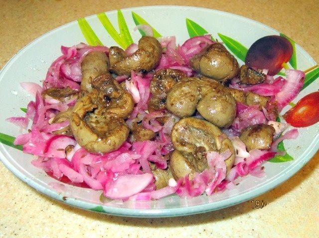 Lamb kidneys in the lemonade
