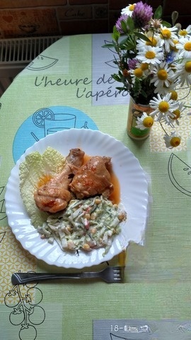 Chicken in honey and tomato sauce