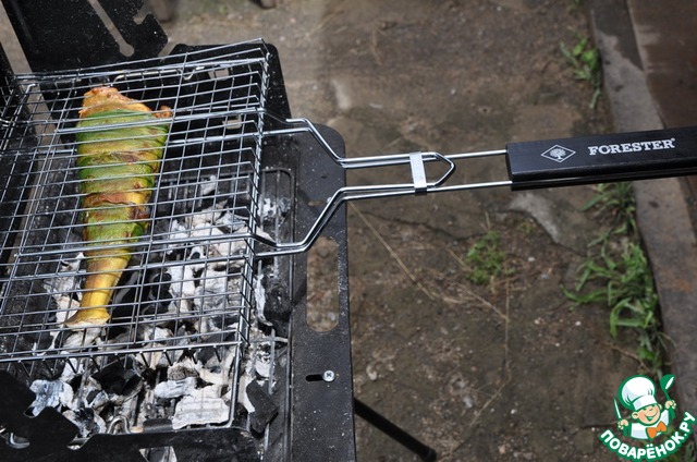 Spicy grouper grilled in garlic