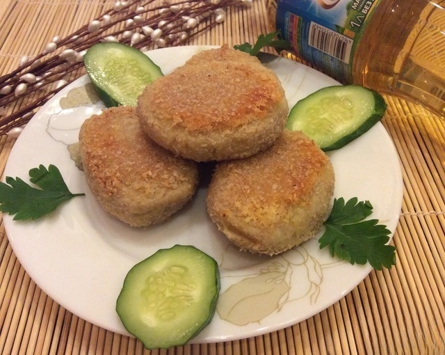 Delicate potato pancakes with bran