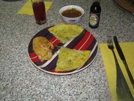 Cod in batter from the couscous and eggs