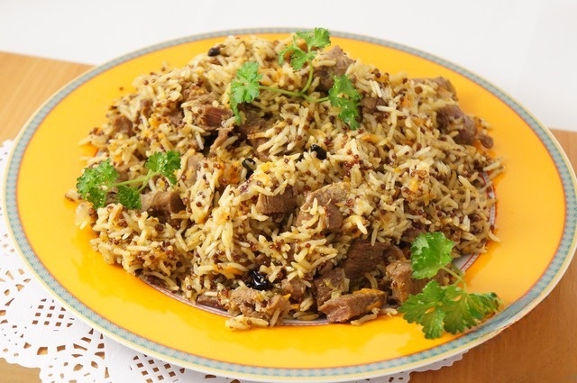 Плов с рисом и киноа в мультиварке