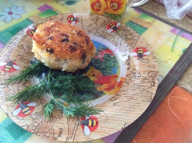 Chicken cutlets with a surprise