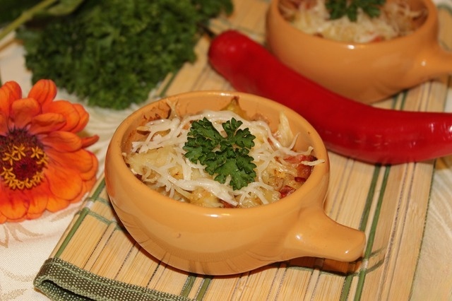 Vegetable stew with fish